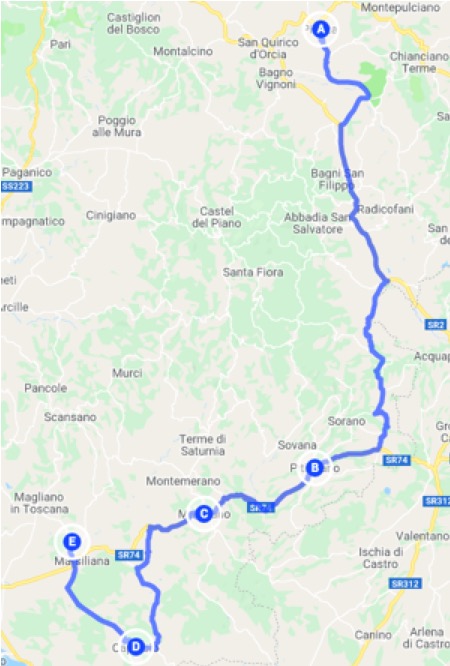 Itinerario in auro da Pienza alla Maremma